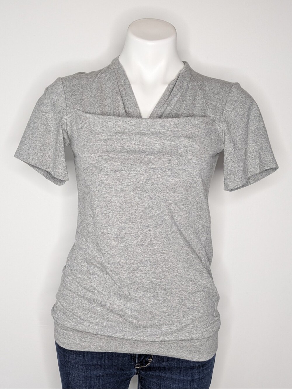 Vija Grey Skin To Skin Baby Wear Short Sleeve T-shirt S